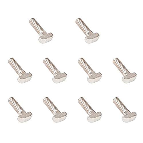 INCREWAY T-Nut Bolzen, 10 Stücke M8*25 T-Mutter Verschluss Werkzeug T-Bolzenschrauben For 40 Series Euro Stand Aluminum Profile von INCREWAY