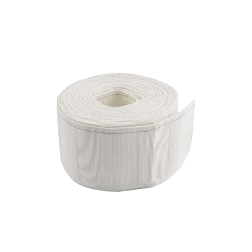 INCREWAY Vorhangband, 10 Meter/10,9 Yards Vorhang DIY Zubehör Polyester-Baumwoll-Mischgewebe Vorhang Kopfband Tiefe Pinch Pleat Weiß Klebeband von INCREWAY