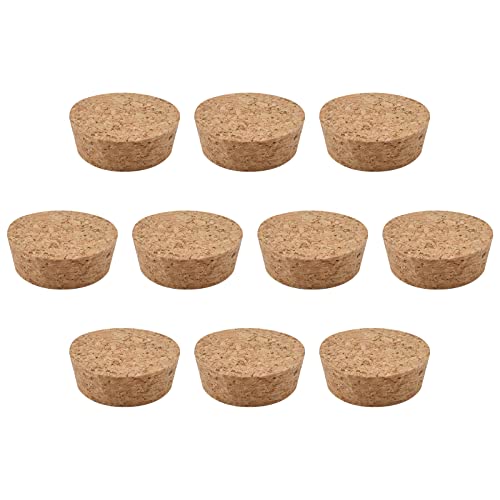 INCREWAY Weinkorken, 10 Stück konische Weinkorken natürliche Holz-breite Öffnung Flasche Weinstopfen Weinflaschenstecker für Zuhause DIY Flaschen (53 * 47 * 20 mm) von INCREWAY