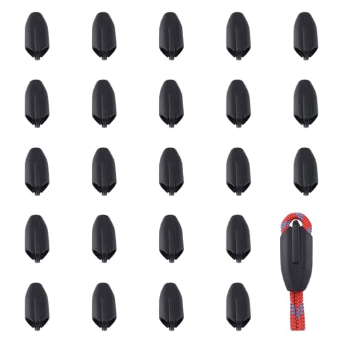 INCREWAY Wiederverwendbare Seilklemmen, Kunststoff-Seilverbinder, geeignet für Nylonseile oder geflochtene Seile (Lochdurchmesser 8 mm), 50 Stück von INCREWAY