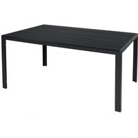 Alu Non-Wood Gartentisch anthrazit/schwarz 180x90x74cm-D691861 von INDA-EXCLUSIV