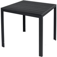 Inda-exclusiv - Alu Non-Wood Gartentisch anthrazit/schwarz 90x90x74cm-D691922 von INDA-EXCLUSIV