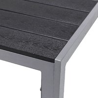 Alu Non-Wood Gartentisch silber/schwarz 150x90x74cm-D726898 von INDA-EXCLUSIV