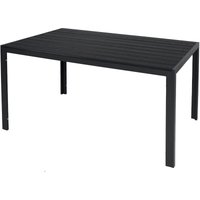 Inda-exclusiv - Alu Polywood Gartentisch anthrazit/schwarz 150x80x74cm-DMC372231-neu von INDA-EXCLUSIV