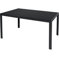 Alu Polywood Gartentisch anthrazit/schwarz 150x90x74cm-D691892 von INDA-EXCLUSIV