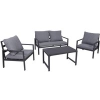 Aluminium Lounge Set Anthrazit-DMC4010 von INDA-EXCLUSIV