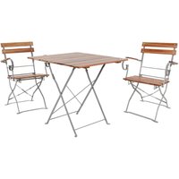 Biergarten Set klappbar 70x70cm + 2 Stk Klappstuhl mit Armlehne-DBG1004+2xDBG1001 Biergarten Set klappbar 70x70cm + 2 Stk Klappstuhl mit Armlehne-DBG1004+2xDBG1001 von INDA-EXCLUSIV