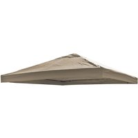 Ersatz Dach universell 3x3m Taupe-DMC3612Taupe von INDA-EXCLUSIV