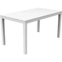 Gartentisch Sumatra Weiß 138x80x72cm-DSUM028BI Gartentisch Sumatra Weiß 138x80x72cm-DSUM028BI von INDA-EXCLUSIV