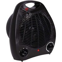 Heizlüfter schwarz mit Ventilatorfunktion 2000W-DFH2000WB von INDA-EXCLUSIV