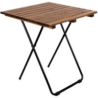 Holz/Metall Beistelltisch klappbar braun 45x45x50cm-DMC4712 von INDA-EXCLUSIV