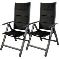 Inda-exclusiv - 2 Stück Aluminium Comfort Klappsessel Elba-DMC372216-2 von INDA-EXCLUSIV
