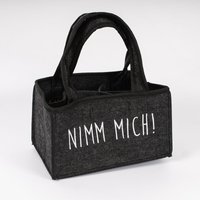 Inda-exclusiv - 6er Filz Männerhandtasche Flaschenhalter -M290946-nimmmich von INDA-EXCLUSIV