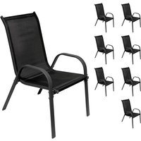 8 Stück Garten Stapelstuhl Farbe Anthrazit /schwarz-DMC330880-8stk-var von INDA-EXCLUSIV