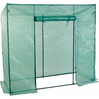 Inda-exclusiv - Gewächshaus Metallrahmen, PE-Gewebefolie 200X77XH169CM-DMC4308 von INDA-EXCLUSIV