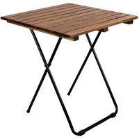 Inda-exclusiv - Holz/Metall Beistelltisch klappbar braun 45x45x50cm-DMC4712 von INDA-EXCLUSIV