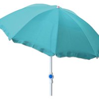 Inda-exclusiv - Sonnenschirm rund Ø2m petrol Polyester-DMC200P-petrol von INDA-EXCLUSIV