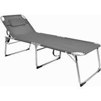 Xxl Alu Gartenliege gepolstert L200xB70cm-DMC4400GR von INDA-EXCLUSIV