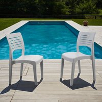 Stapelstuhl Smart Weiß-DSMA56CBI von INDA-EXCLUSIV