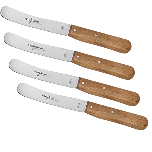 4er Set Scharfes Frühstücksmesser Tafelmesser Buttermesser Buckelsmesser Rostfreie Qualität aus Solingen von INDA-Exclusiv