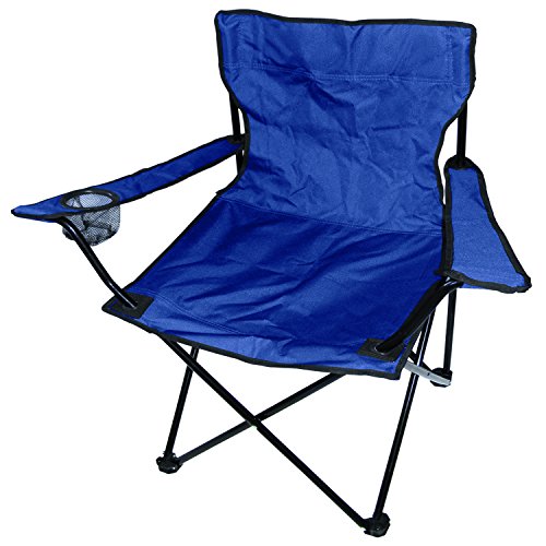INDA-Exclusiv Anglersessel Campingstuhl Faltstuhl Anglerstuhl Regiestuhl mit Getränkehalter und Tasche, Farben Anglerstühle:Blau von INDA-Exclusiv