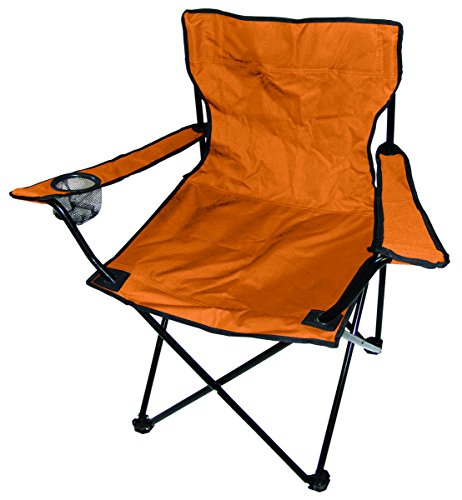 INDA-Exclusiv Anglersessel Campingstuhl Faltstuhl Anglerstuhl Regiestuhl mit Getränkehalter und Tasche, Farben Anglerstühle:Orange von INDA-Exclusiv