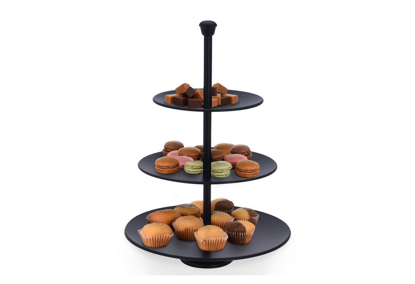 INDA-Exclusiv Dekoschale Runde Metall-Etagere Servierregal 3-stöckig schwarz Ø25cm INDA-Exclusiv Dekoschale Runde Metall-Etagere Servierregal 3-stöckig schwarz Ø25cm von INDA-Exclusiv