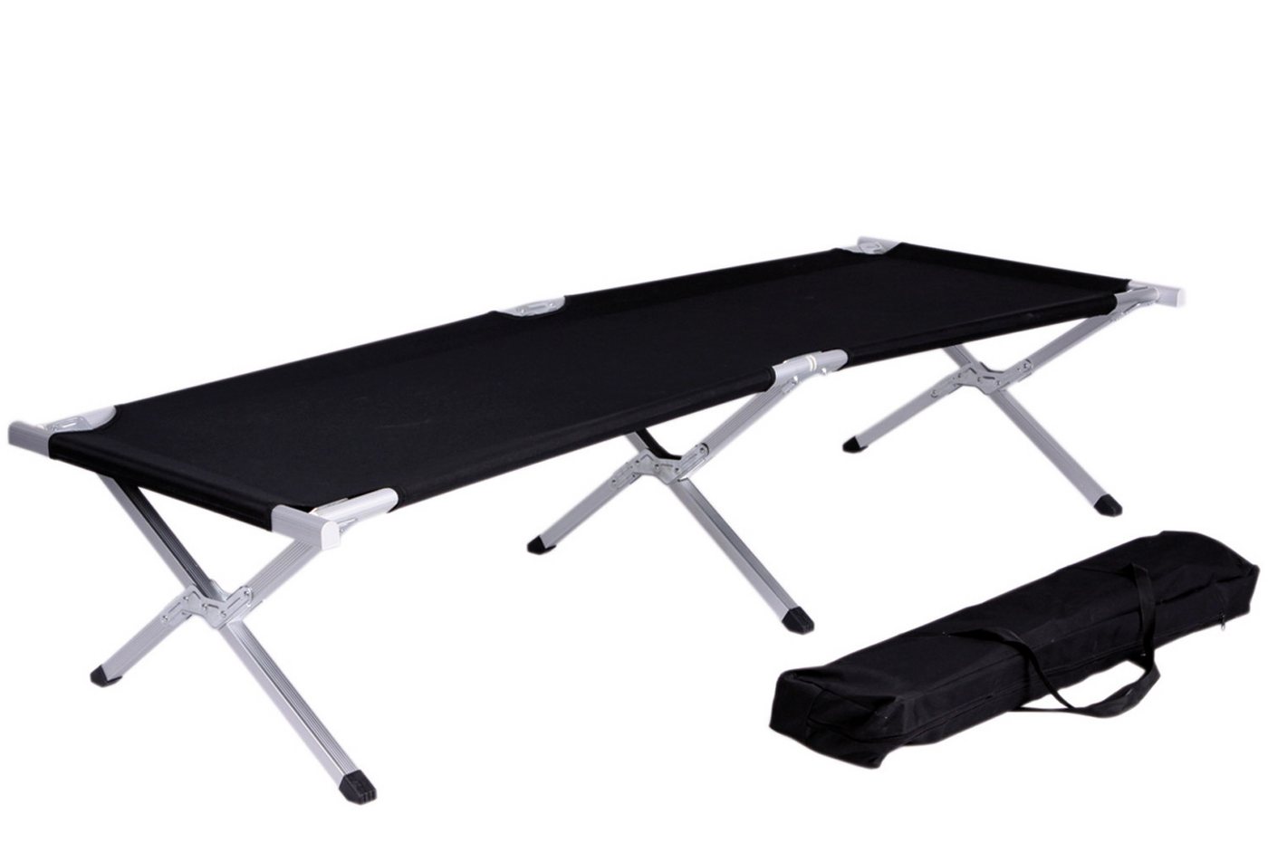 INDA-Exclusiv Doppelliege Feldbett Schwarz mit Stahlgestell von INDA-Exclusiv
