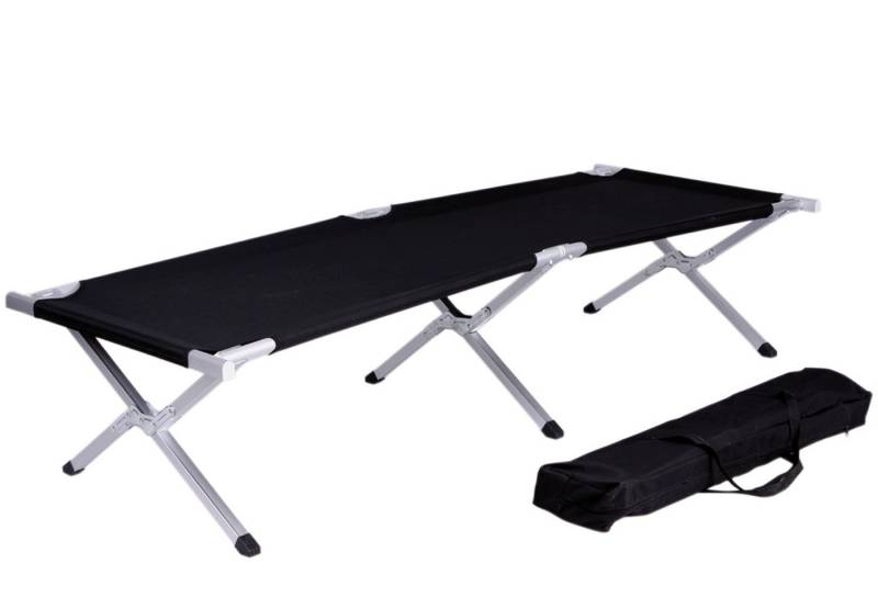 INDA-Exclusiv Doppelliege Feldbett Schwarz mit Stahlgestell von INDA-Exclusiv