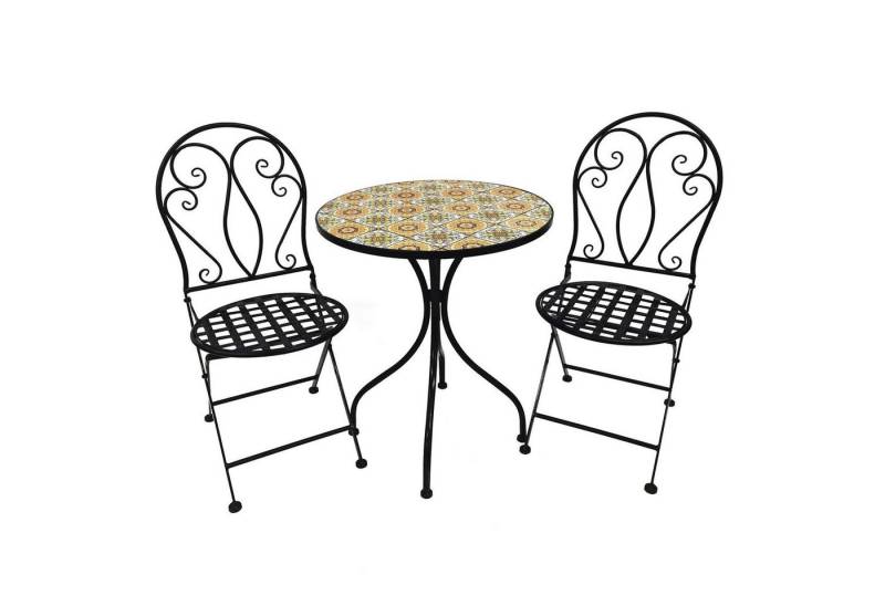 INDA-Exclusiv Essgruppe Mosaik Bistroset Sitzgruppe Sitzgarnitur Set 3-teilig INDA-Exclusiv Essgruppe Mosaik Bistroset Sitzgruppe Sitzgarnitur Set 3-teilig von INDA-Exclusiv