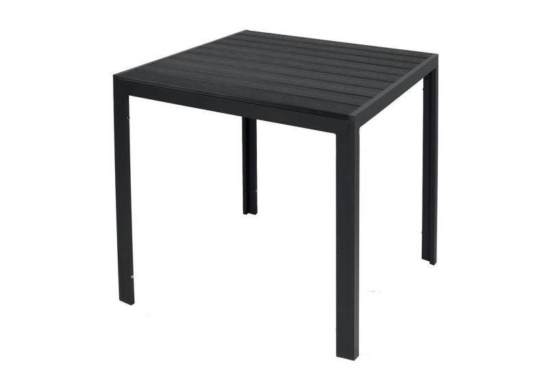 INDA-Exclusiv Küchentisch Non-Wood Gartentisch Aluminium 90cm x 90cm x 74cm von INDA-Exclusiv