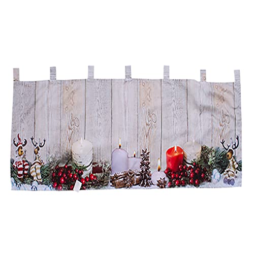 INDA-Exclusiv LED Gardine Fenstergardine Scheibengardine Weihnachten Weihnachtsgardine X-Mas beleuchtet 45x120cm von INDA-Exclusiv