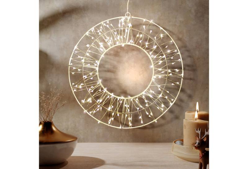 INDA-Exclusiv Lichtervorhang 200 LED Deko Kranz Lichterkranz Weihnachtsbeleuchtung Ø30cm Außen IP44 INDA-Exclusiv Lichtervorhang 200 LED Deko Kranz Lichterkranz Weihnachtsbeleuchtung Ø30cm Außen IP44 von INDA-Exclusiv