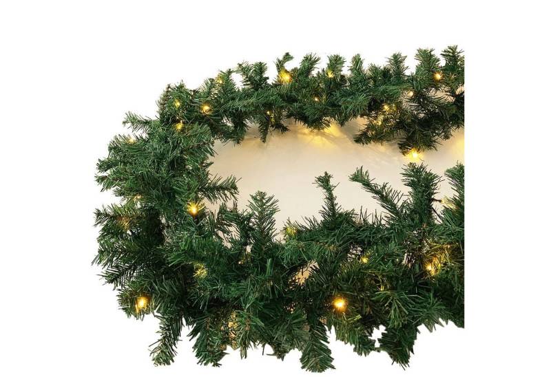 INDA-Exclusiv Lichtervorhang XXL LED Tannengirlande 810cm mit 100 LED von INDA-Exclusiv