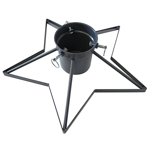 INDA-Exclusiv Metall Weihnachtsbaumständer Christbaumständer Tannenbaumständer Baumständer Stern ca. Ø 34cm von INDA-Exclusiv