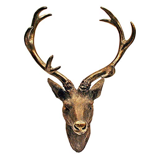 INDA-Exclusiv Top Dekoration! Wanddekoration als Hirschgeweih Hirschkopf Geweih 10-Ender Größen, Farben:Bronze, Geweihe:61cm INDA-Exclusiv Top Dekoration! Wanddekoration als Hirschgeweih Hirschkopf Geweih 10-Ender Größen, Farben:Bronze, Geweihe:61cm von INDA-Exclusiv