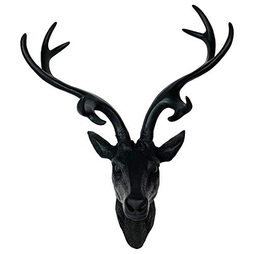 INDA-Exclusiv Top Dekoration! Wanddekoration als Hirschgeweih Hirschkopf Geweih 10-Ender Größen, Farben:Schwarz, Geweihe:30cm INDA-Exclusiv Top Dekoration! Wanddekoration als Hirschgeweih Hirschkopf Geweih 10-Ender Größen, Farben:Schwarz, Geweihe:30cm von INDA-Exclusiv