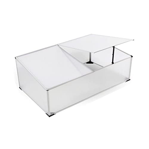 INDA-Exclusiv Unsere Top Modelle! Alu Frühbeet mit und ohne Doppeldach Gewächshaus Frühbeetkasten Tomatenhaus Treibhaus Verschiedene Größen, Frühbeete:120x80x30/40cm von INDA-Exclusiv
