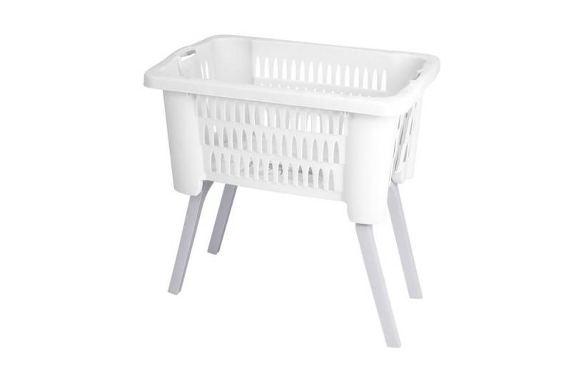 INDA-Exclusiv Wäschewanne Wäschekorb Wäschesammler klappbaren Füßen B60xL40xH28/58cm von INDA-Exclusiv