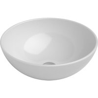 Inda - Eos rundes Aufsatzwaschbecken aus glänzend weißer Keramik Ø40 cm Inda - Eos rundes Aufsatzwaschbecken aus glänzend weißer Keramik Ø40 cm von INDA