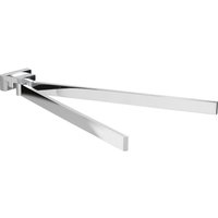 Inda - Handtuchhalter mit doppeltem Gelenk Lea Chrom glänzend L.38 cm von INDA