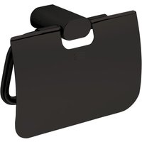 Inda - Kippbarer Papierrollenhalter mit mattschwarzem Mito-Deckel Inda - Kippbarer Papierrollenhalter mit mattschwarzem Mito-Deckel von INDA