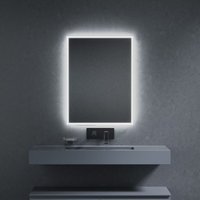 Inda - LED-Spiegel Pirano+60x80cm weiß dimmbares Licht und Intensität von INDA