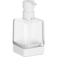 Inda - Seifenspender Lea mattweiß/satiniertes Glas 250 ml Inda - Seifenspender Lea mattweiß/satiniertes Glas 250 ml von INDA