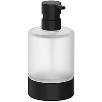 Inda - Seifenspender Mito mattschwarz / satiniertes Glas 250 ml Inda - Seifenspender Mito mattschwarz / satiniertes Glas 250 ml von INDA