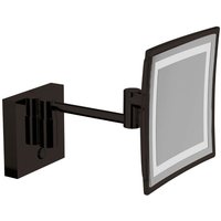 Inda - Vergrößerungsspiegel My mirror 3x quadratisch mit LED-Wandleuchte schwarz Inda - Vergrößerungsspiegel My mirror 3x quadratisch mit LED-Wandleuchte schwarz von INDA