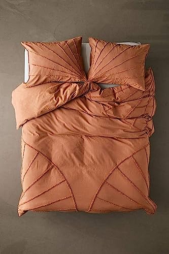 INDACORIFY Tufted-Bettbezug aus indischer Baumwolle, böhmische Bettdecke, Doone-Bezug, Gewaschene Bettdecke, 2 Kissenbezüge, individuelle Größe (Queen 90 X 90 Inches) von INDACORIFY