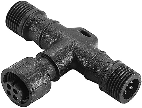INDARUN 4 Pins T-Stecker wasserdicht IP67 für RGB LED Terrassenleuchten von INDARUN