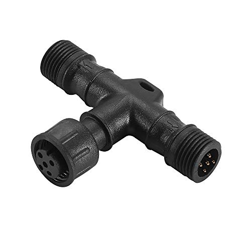 INDARUN 5-poliger T-Stecker wasserdicht IP67 für RGBW LED-Terrassenleuchten von INDARUN