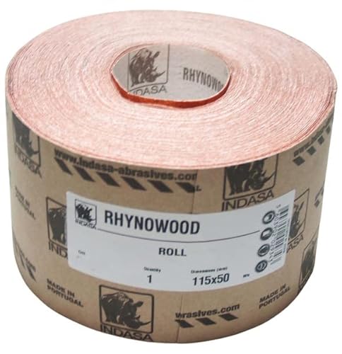 50m x 115mm INDASA Schleifrolle RHYNOWOOD diverse Körnungen zur Auswahl (P240) von INDASA